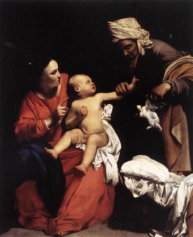 SARACENI, Carlo Madonna and Child with St Anne dt